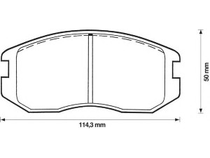 BENDIX 572375B stabdžių trinkelių rinkinys, diskinis stabdys 
 Techninės priežiūros dalys -> Papildomas remontas
MB699464, MB699473, MB699474, MB928816