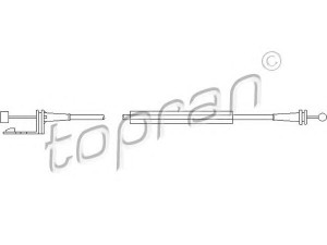 TOPRAN 302 778 kabelis, durų atlaisvinimas 
 Užrakinimo sistema -> Rankenėlės
1 013 870, 6 181 900, 6 622 973