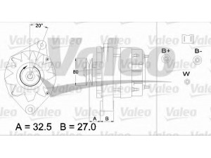 VALEO 433472 kintamosios srovės generatorius
6005003141, 7704001233