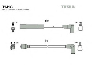 TESLA T141G uždegimo laido komplektas 
 Kibirkšties / kaitinamasis uždegimas -> Uždegimo laidai/jungtys