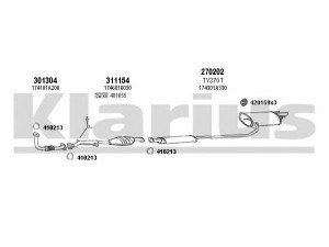 KLARIUS 900221E išmetimo sistema 
 Išmetimo sistema -> Išmetimo sistema, visa