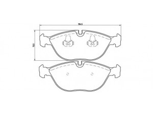 BREMBO P 06 019 stabdžių trinkelių rinkinys, diskinis stabdys 
 Techninės priežiūros dalys -> Papildomas remontas
3B7698151, 8D0698151D, 8N0698151D