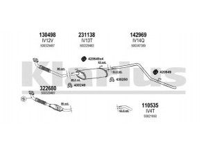 KLARIUS 470025E išmetimo sistema 
 Išmetimo sistema -> Išmetimo sistema, visa