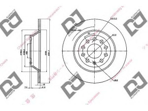 DJ PARTS BD1600 stabdžių diskas 
 Dviratė transporto priemonės -> Stabdžių sistema -> Stabdžių diskai / priedai
4F0615601E