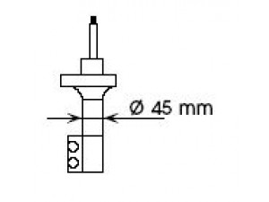 KYB 332057 amortizatorius 
 Pakaba -> Amortizatorius
5530256C25, 5530351Y00, 5530351Y20