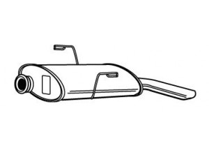FONOS 615409 galinis duslintuvas 
 Išmetimo sistema -> Duslintuvas
1726T5