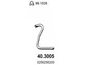 ASSO 40.3005 išleidimo kolektorius 
 Išmetimo sistema -> Išmetimo vamzdžiai
02562256200, 0256256200, 0820471900