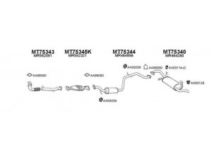VENEPORTE 750041 išmetimo sistema 
 Išmetimo sistema -> Išmetimo sistema, visa