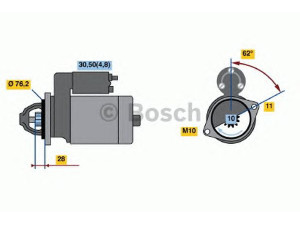 BOSCH 0 001 109 260 starteris 
 Elektros įranga -> Starterio sistema -> Starteris
059 911 024 A, 059 911 023 R, 059 911 024 A