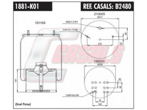 CASALS B2480 dėklas, pneumatinė pakaba
0542943510