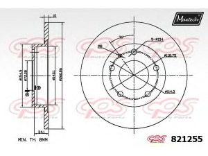 MAXTECH 821255.6880 stabdžių diskas 
 Dviratė transporto priemonės -> Stabdžių sistema -> Stabdžių diskai / priedai
3415598, GA3Y-26-251, GA4Y-26-251