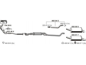 ERNST 050853 išmetimo sistema 
 Išmetimo sistema -> Išmetimo sistema, visa