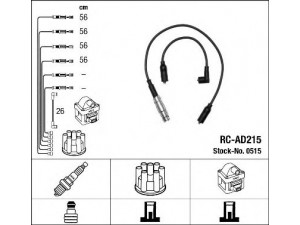 NGK 0515 uždegimo laido komplektas 
 Kibirkšties / kaitinamasis uždegimas -> Uždegimo laidai/jungtys
N 102 044 02, N 102 436 11, N 102 436 12