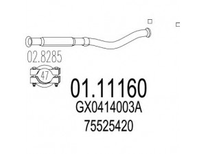 MTS 01.11160 išleidimo kolektorius 
 Išmetimo sistema -> Išmetimo vamzdžiai
75525420, GX0414003A