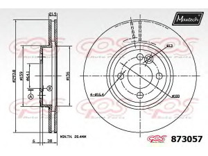 MAXTECH 873057.6880 stabdžių diskas 
 Dviratė transporto priemonės -> Stabdžių sistema -> Stabdžių diskai / priedai
34 11 6 774 986, 34 11 6 858 652