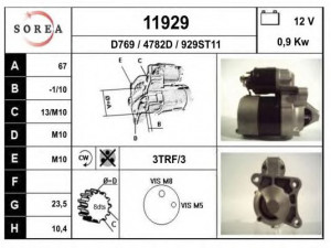 EAI 11929 starteris 
 Elektros įranga -> Starterio sistema -> Starteris
8200049826