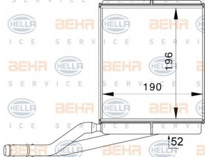 HELLA 8FH 351 333-011 šilumokaitis, salono šildymas 
 Šildymas / vėdinimas -> Šilumokaitis
1 062 256, XS4H18476BB