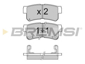 BREMSI BP3043 stabdžių trinkelių rinkinys, diskinis stabdys 
 Techninės priežiūros dalys -> Papildomas remontas
5830217A00, 583021CA00, 583021CA10