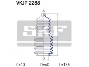 SKF VKJP 2288 gofruotoji membrana, vairavimas 
 Vairavimas -> Gofruotoji membrana/sandarinimai
77 00 653 459