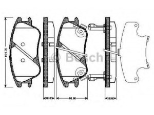 BOSCH 0 986 TB2 897 stabdžių trinkelių rinkinys, diskinis stabdys 
 Techninės priežiūros dalys -> Papildomas remontas
5810102A10, 5810105A10, 5810105A30