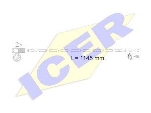 ICER 610607 E C įspėjimo kontaktas, stabdžių trinkelių susidėvėjimas 
 Stabdžių sistema -> Susidėvėjimo indikatorius, stabdžių trinkelės
34 35 6 792 565