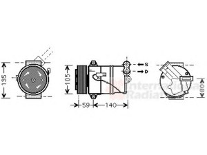 VAN WEZEL 3700K437 kompresorius, oro kondicionierius 
 Oro kondicionavimas -> Kompresorius/dalys
13124752, 6854067, 24466997