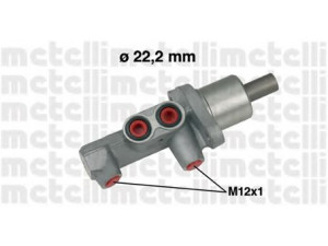 METELLI 05-0484 pagrindinis cilindras, stabdžiai 
 Stabdžių sistema -> Pagrindinis stabdžių cilindras
34 31 6 758 226, 34 33 6 785 667