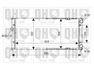 QUINTON HAZELL QER2366 radiatorius, variklio aušinimas
6K0 121 253G, 6K0 121 253G