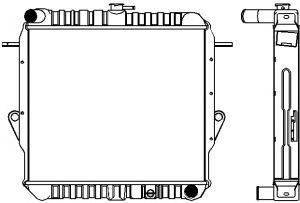 SAKURA  Automotive 1461-0403 radiatorius, variklio aušinimas