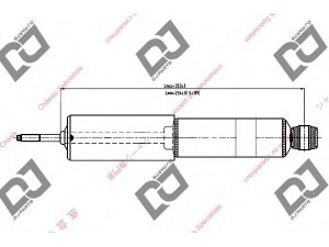 DJ PARTS DS1174HT amortizatorius 
 Pakaba -> Amortizatorius
MB892584, MB892585, MR267960, MR319950