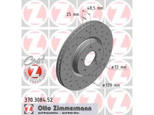 ZIMMERMANN 370.3084.52 stabdžių diskas 
 Dviratė transporto priemonės -> Stabdžių sistema -> Stabdžių diskai / priedai
B37F-3325XA