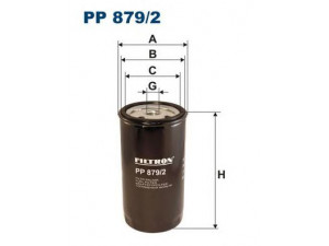 FILTRON PP879/2 kuro filtras
F57588, 01907640, 1900953, 1904640