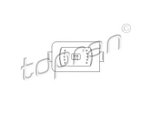 TOPRAN 108 883 jungiklis, galinio lango šildymas 
 Komforto sistemos -> Variklis/relė/jungiklis -> Galinis langas
1J0 959 621, 1J0 959 621C, 1J0 959 621E
