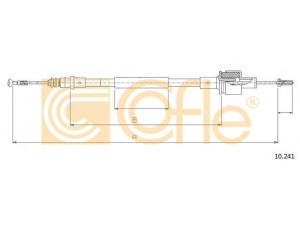 COFLE 10.241 sankabos trosas 
 Dviratė transporto priemonės -> Kabeliai ir tachometro velenaai -> Sankabos trosas
6046206, 6066679, 6143701, D8RZ7K553BD