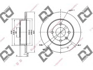DJ PARTS BD1774 stabdžių diskas 
 Stabdžių sistema -> Diskinis stabdys -> Stabdžių diskas
569108, 90498304