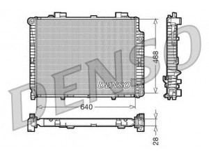 DENSO DRM17101 radiatorius, variklio aušinimas 
 Aušinimo sistema -> Radiatorius/alyvos aušintuvas -> Radiatorius/dalys
2105004503, 2105005203, 2105005303