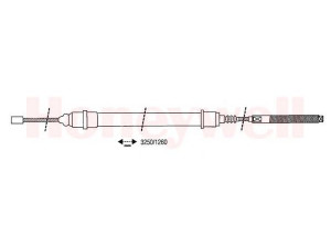 BENDIX 431121B trosas, stovėjimo stabdys
