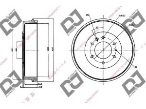 DJ PARTS BR1094 stabdžių būgnas 
 Stabdžių sistema -> Būgninis stabdys -> Stabdžių būgnas
UH71-26-251, UH7126251, UH74-26-251A