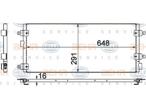 HELLA 8FC 351 306-041 kondensatorius, oro kondicionierius 
 Oro kondicionavimas -> Kondensatorius
60660405