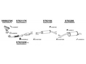 VENEPORTE 630190 išmetimo sistema 
 Išmetimo sistema -> Išmetimo sistema, visa