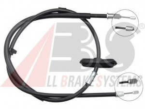 A.B.S. K12059 trosas, stovėjimo stabdys 
 Stabdžių sistema -> Valdymo svirtys/trosai
13328133
