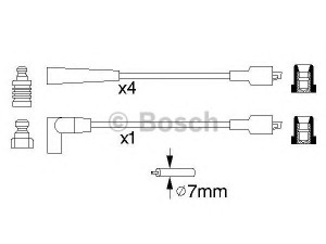 BOSCH 0 986 357 134 uždegimo laido komplektas 
 Kibirkšties / kaitinamasis uždegimas -> Uždegimo laidai/jungtys