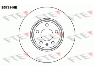 FTE BS7214HB stabdžių diskas 
 Dviratė transporto priemonės -> Stabdžių sistema -> Stabdžių diskai / priedai
8K0 615 301, 8K0 615 301