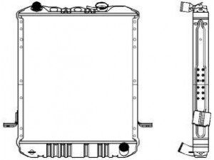 SAKURA  Automotive 1241-0314 radiatorius, variklio aušinimas