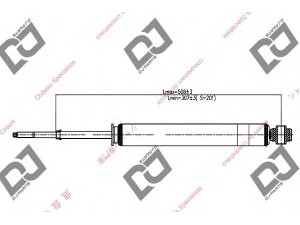 DJ PARTS DS1095GT amortizatorius 
 Pakaba -> Amortizatorius
5621041B06, 5621041B26, 562104F120