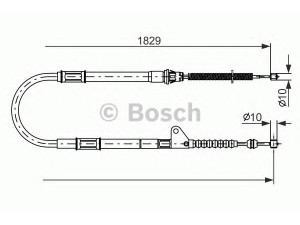 BOSCH 1 987 477 545 trosas, stovėjimo stabdys 
 Stabdžių sistema -> Valdymo svirtys/trosai
46430 05020