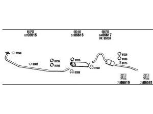 WALKER VO30501 išmetimo sistema 
 Išmetimo sistema -> Išmetimo sistema, visa