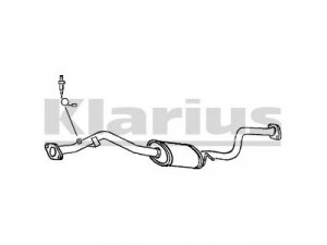 KLARIUS 250644 vidurinis duslintuvas 
 Išmetimo sistema -> Duslintuvas
BPP340300D