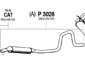 FENNO P3028 vidurinis duslintuvas 
 Išmetimo sistema -> Duslintuvas
repair muffler