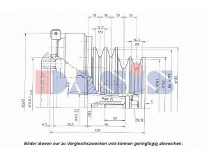 AKS DASIS 851322N magnetinė sankaba, oro kondicionieriaus kompresorius